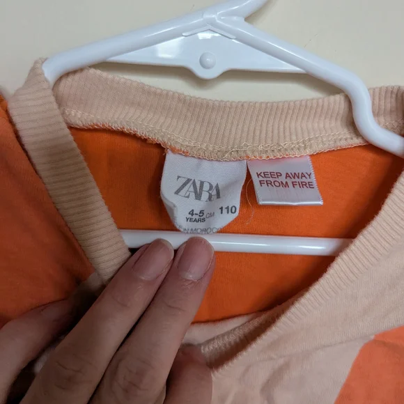 Zara Trendy Kids' Orange and Purple Shorts Set 4-5Y - Picture 3 of 5